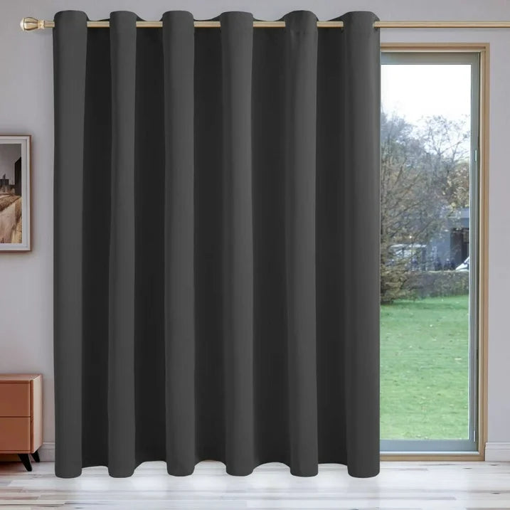 LUSHVIDA Room Divider Curtains Total Privacy Wall Room Divider Screens Wide Blackout Curtain for Living Room Bedroom Patio Sliding Door