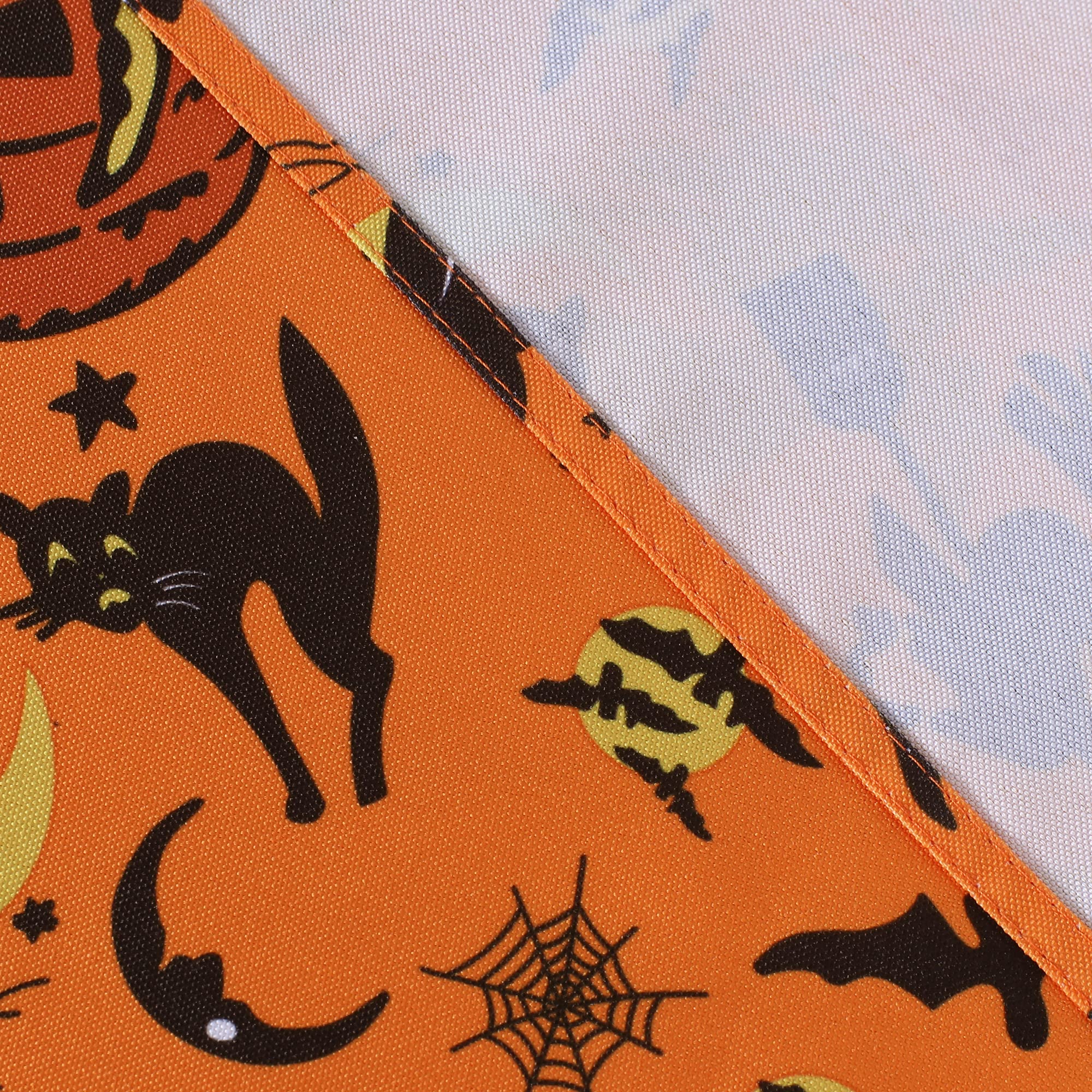 LUSHVIDA Halloween Table Runner 14x70 inch Halloween Bat Pattern Table Runner Wrinkle Resistant Halloween Runner for Table 1 Piece