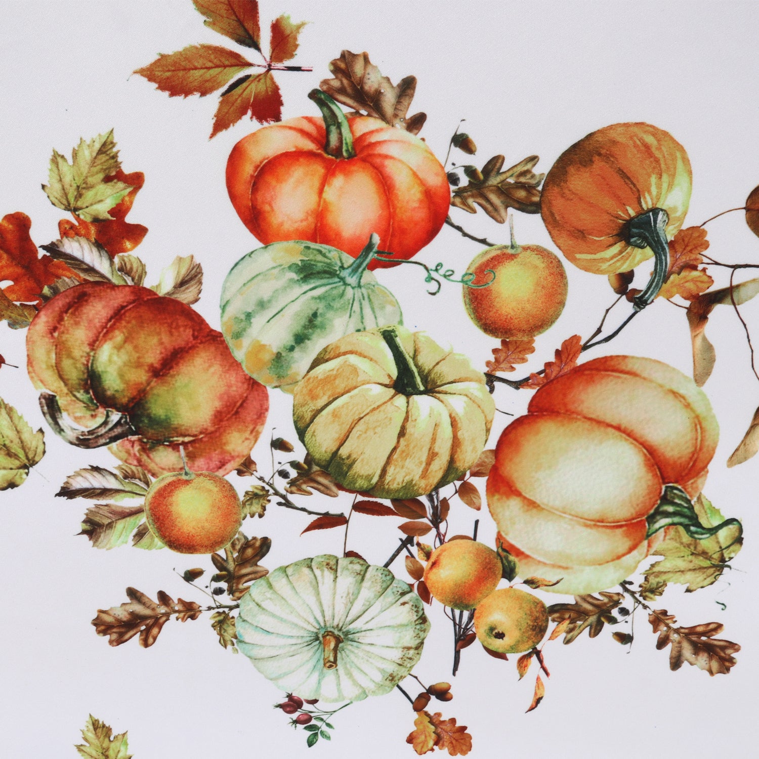 LUSHVIDA Thanksgiving Tablecloth - Rectangle Fall Tablecloth Pumpkins Pattern Thanksgiving Table Cover Water and Stain Resistant 1 Piece